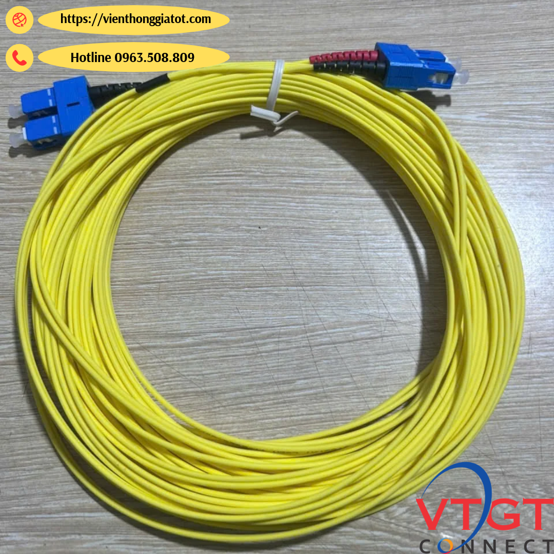 dây nhảy quang SC-SC single mode dài 15M