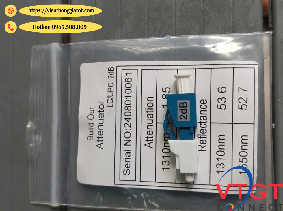 Đầu nối suy hao quang LC/UPC 