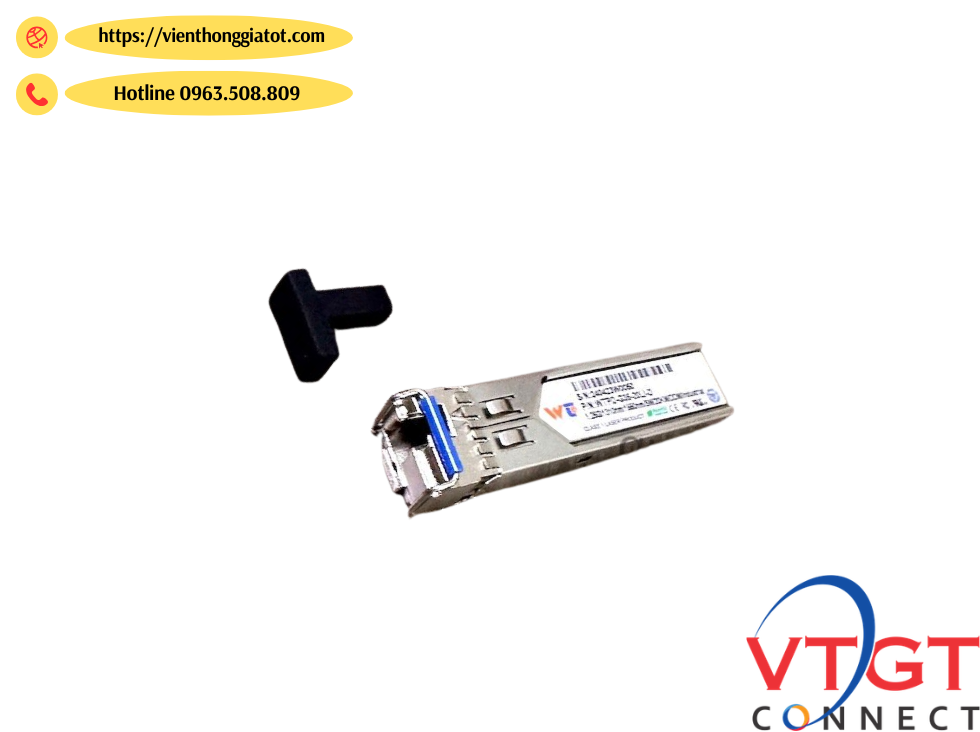 Module Quang SFP chuẩn công nghiệp singlemode 1 sợi quang 20km 1310/1550nm WINTOP mã YT-PS-G35-20LI-D Module Quang SFP chuẩn công nghiệp singlemode 1 sợi quang 20km 1310/1550nm WINTOP mã YT-PS-G35-20LI-D