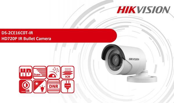 Camera ngoài trời Hikvision DS-2CE16C0T-IR 