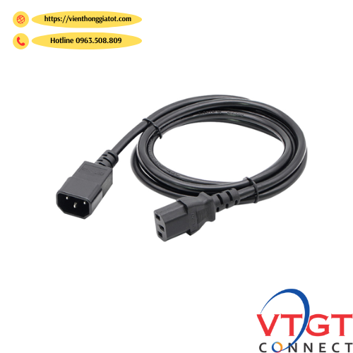 Dây nguồn C13-C14 lõi 3x1.5mm2 dài 1M