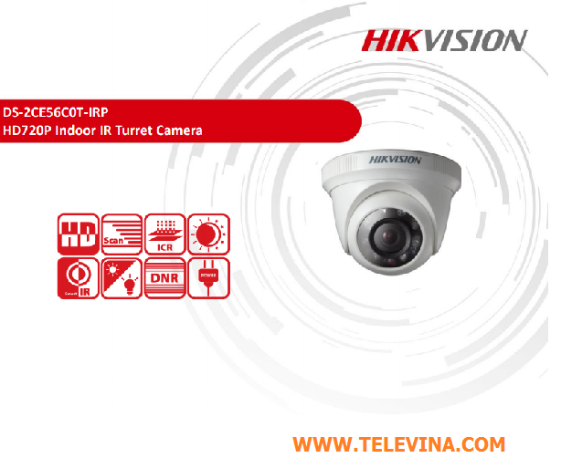 Camera Hikvision HD TVI DS-2CE56C0T - IRP 