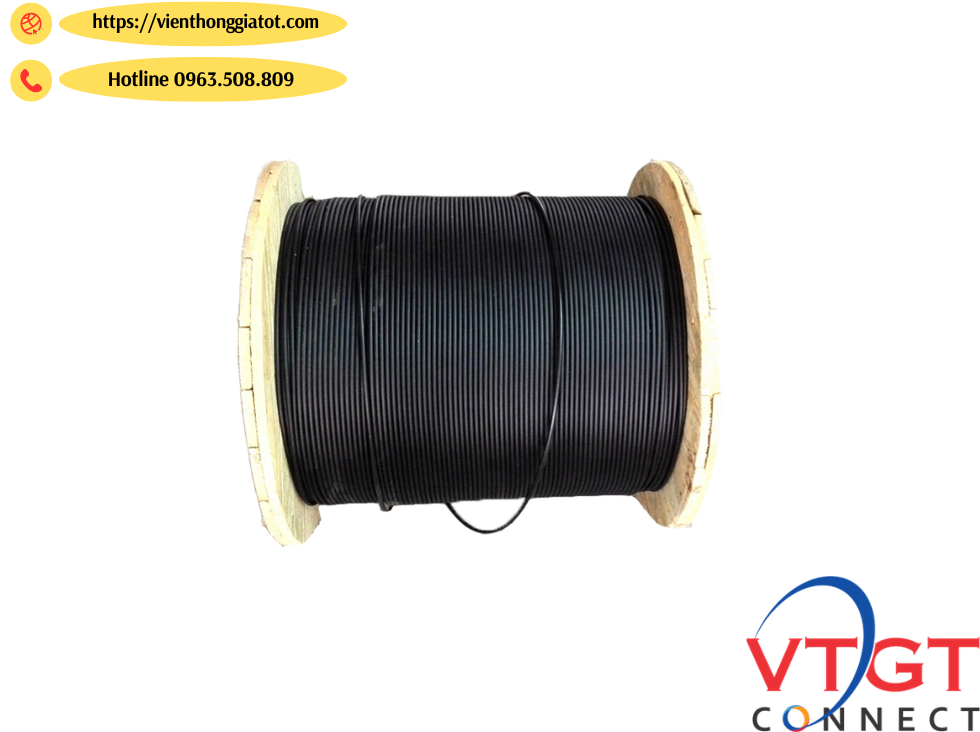 Cáp quang 6Fo single mode GYXTW-SM-6B1 Cáp quang 6Fo single mode GYXTW-SM-6B1