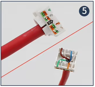 cách bấm ổ cắm mạng âm tường CAT7