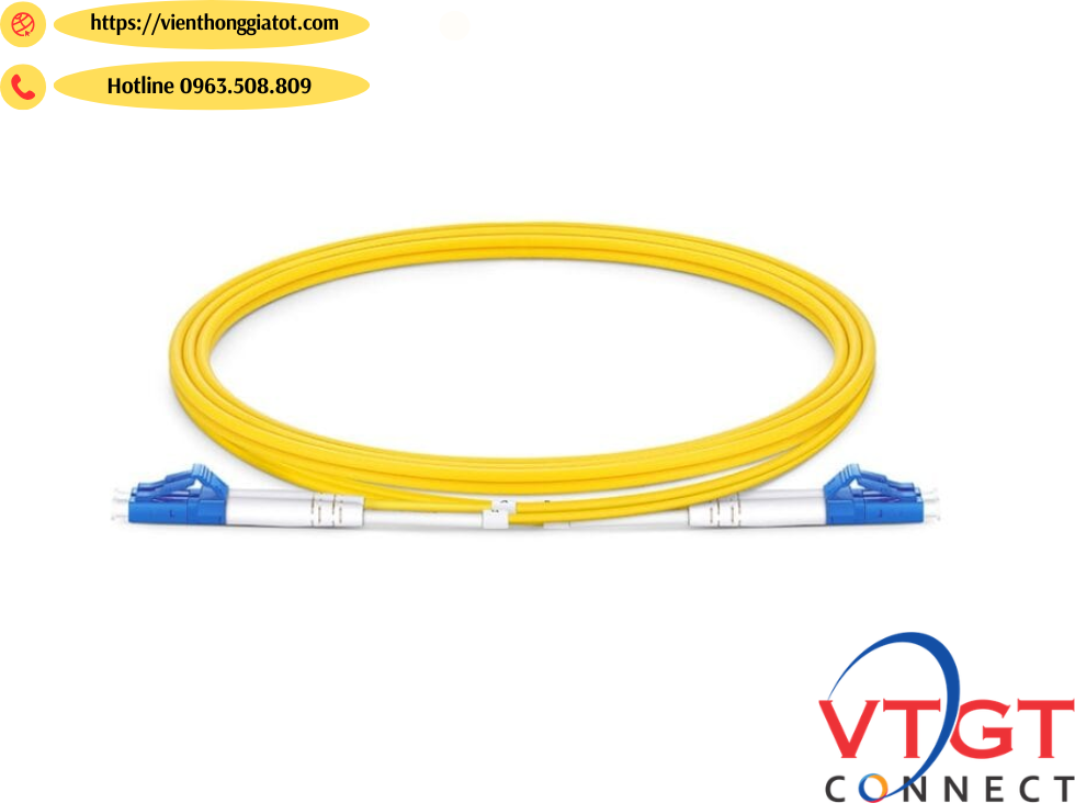 dây nhảy quang singlemode LC-LC duplex dài 50cm (0,5M)