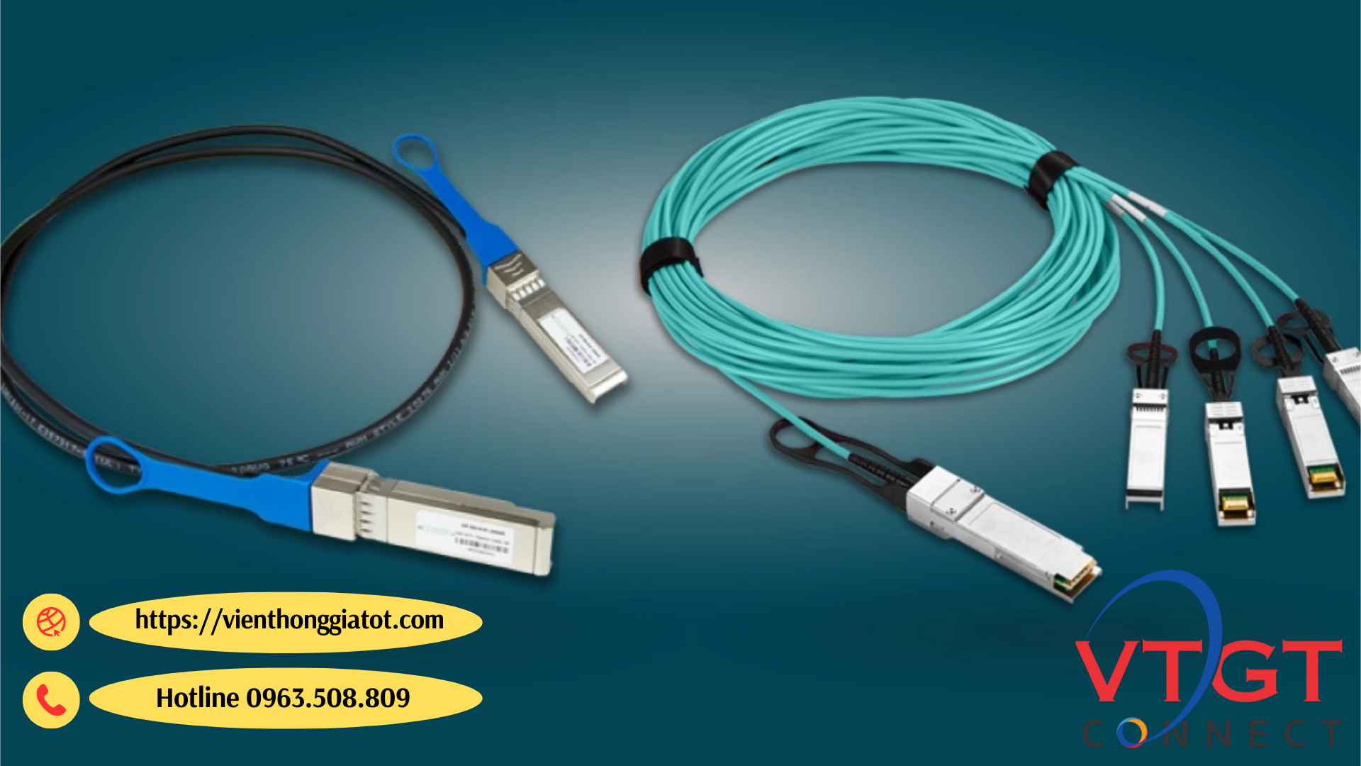 So Sánh Sự Khác Biệt Giữa Cáp AOC Và DAC (Active Optical Cable và Direct Attach Cable)