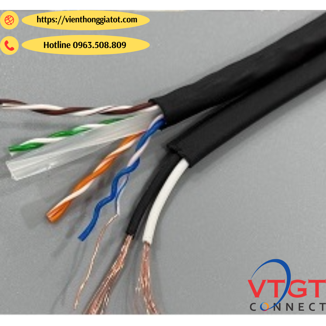 cáp mạng CAT6 liền nguồn là gì? Ứng dụng CAT6 liền nguồn