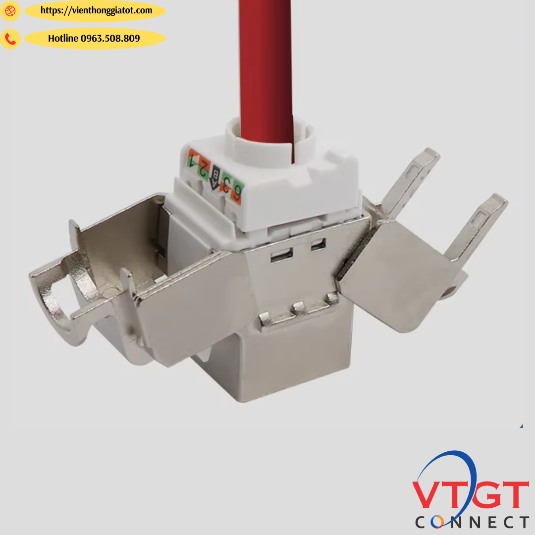 Cách Bấm Ổ Cắm Mạng Âm Tường CAT7
