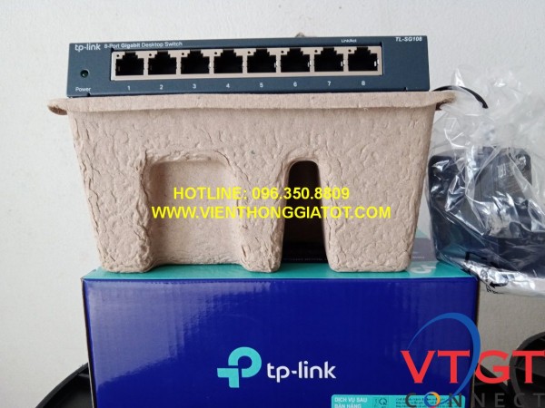 Switch 8 cổng Tplink TL-SG108 tốc độ 10/100/1000Mbps