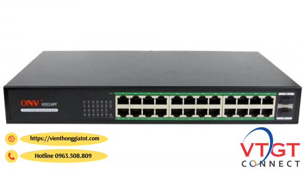 Switch POE 24 cổng 1G có POE ONV-3024