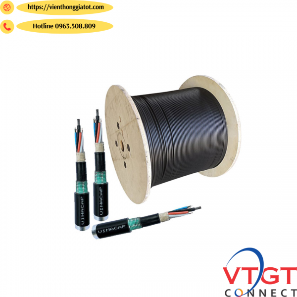 Cáp quang cống kim loại - CKL 96FO Postef/Vinacap