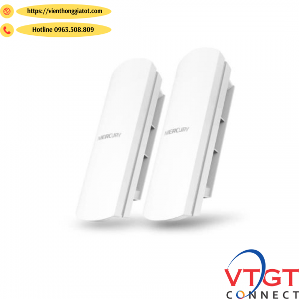 Bộ thu phát Mercury MWB515 cho camera IP lên đến 15KM