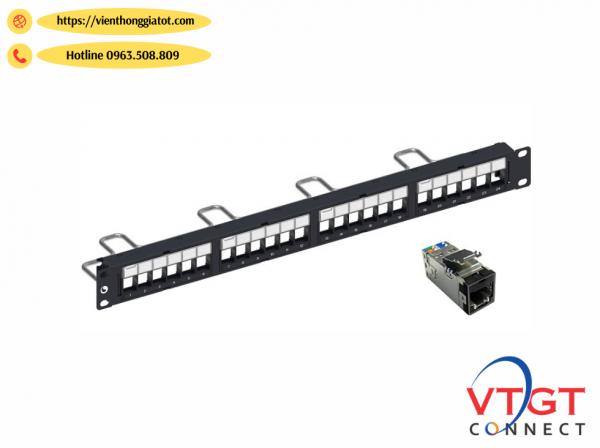 Thanh đấu mạng Patch panel 24 port COMMSCOPE CAT6A (760237046/ 2153449-2)