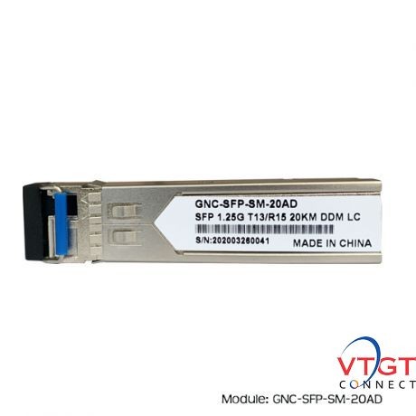 Module quang 1 sợi 1,25Gb Gnetcom  GNC-SFP-SM-20AD