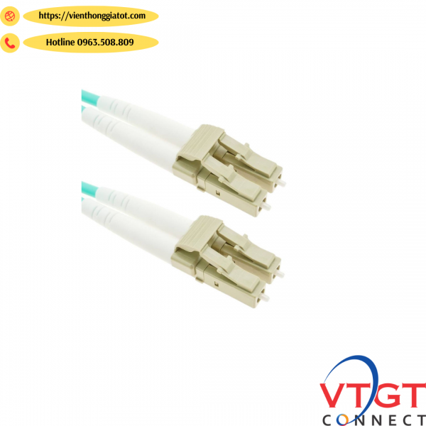 Dây nhảy quang Multi mode OM3 LC/UPC-LC/UPC duplex dài 2M