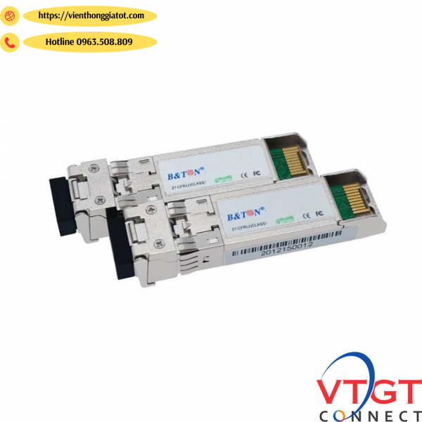 Module quang SFP+10G-120KM 1550nm Dual LC B&Ton model BT-SFP+-120