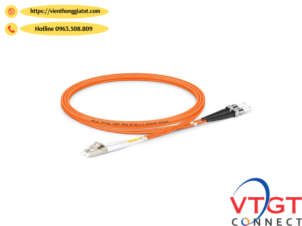 Dây nhảy quang Multi mode MM OM2 50/125μm chuẩn ST-LC Duplex 