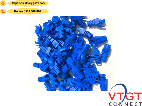 Đầu chụp hạt mạng  CAT6 lẫy gài màu xanh da trời (Blue)