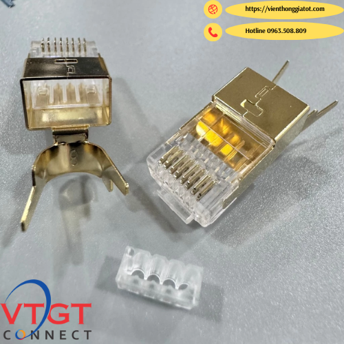 Đầu bấm cáp mạng CAT8 chống nhiễu FTP, SFTP, SSTP