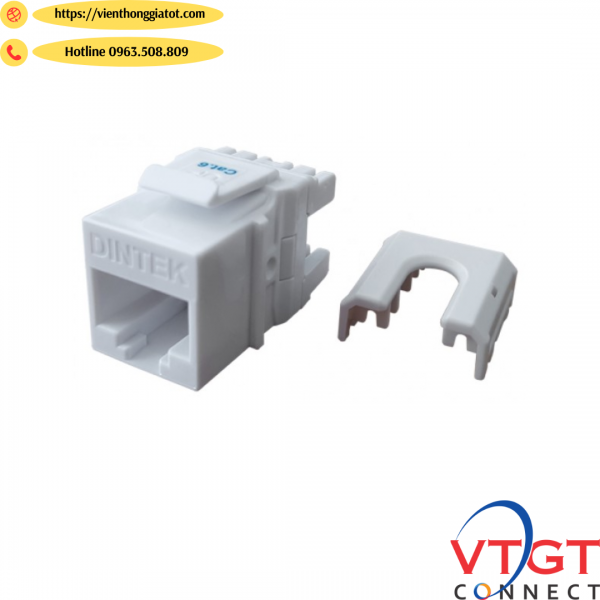 Nhân Ổ cắm mạng CAT6 DINTEK (1305-04043)