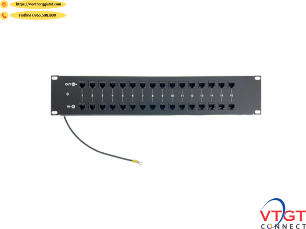 Thiết bị chống sét lan truyền 16 cổng Gigabit 10/100/1000Mbps dùng cho camera wifi POE
