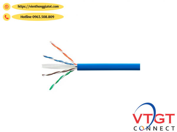 Cáp mạng Commscope CAT6  4UTP, 24AWG, CM, 305m/thùng, màu xanh (1427071-6)