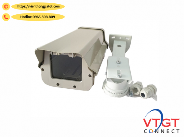 Vỏ bảo vệ Camera ngoài trời bằng thép+ Chân đế sắt