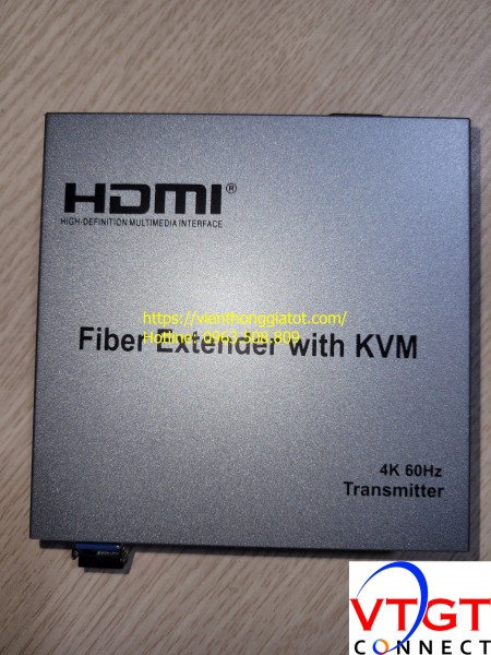 Bộ kéo dài HDMI qua cáp quang 4K kèm cổng USB