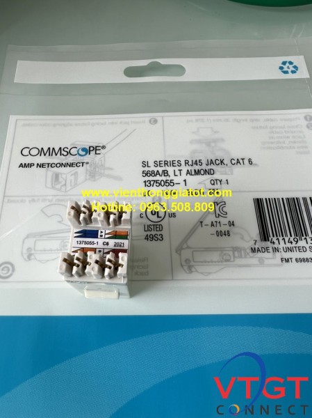 Nhân mạng Cat6 AMP COMMCOPE P/N: 1375055-1 