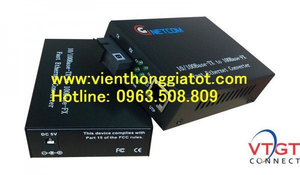  Bộ chuyển đổi quang điện, Converter quang điện 10/100M GNETCOM GNC-1111S-20A/B