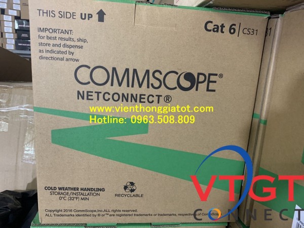 Cáp mạng AMP Commscope cat6 UTP | 1427254-6