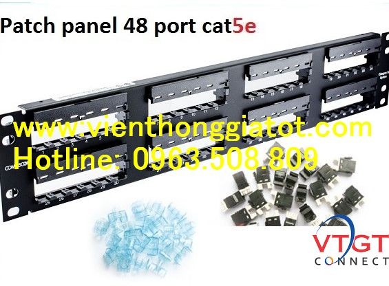 Patch panel 48 port CAT5e COMMSCOPE P/N: 1479155-2