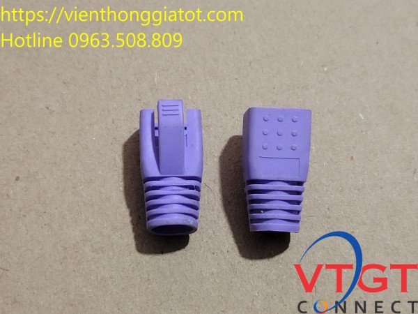 Đầu Chụp Hạt Mạng CAT6A Màu Xanh Dương