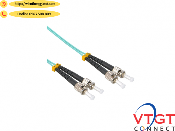 Dây nhảy quang multimode OM3 ST-ST dài 3m, 5m, 10M, 15M, 20m