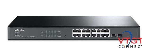 Switch TP-Link TL-SG2218 (16 cổng gigabit RJ45 và 2 khe cắm gigabit SFP)