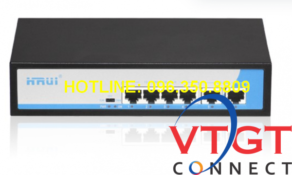 Switch POE 4 cổng Hrui HR901- AFG- 411S