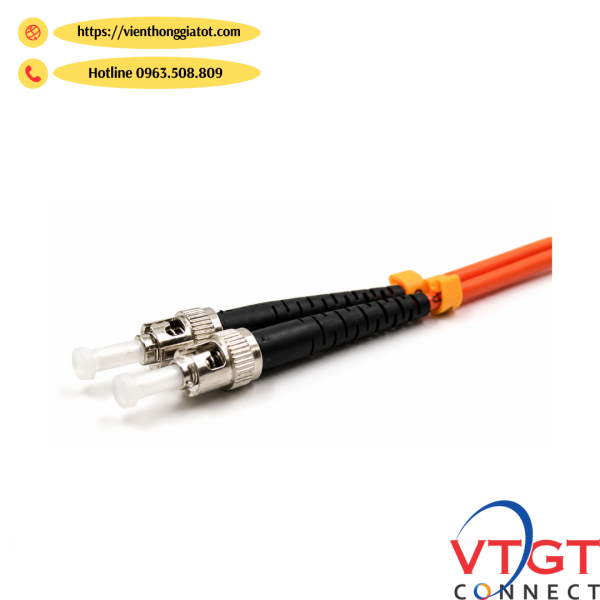 Dây nhảy quang Multimode OM2 ST-ST Duplex - Chiều dài theo yêu cầu 