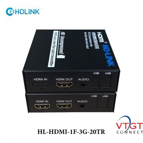 Bộ chuyển đổi tín hiệu HDMI qua cáp quang Multi Mode HO-LINK HL-HDMI-1F-3G-20TR 