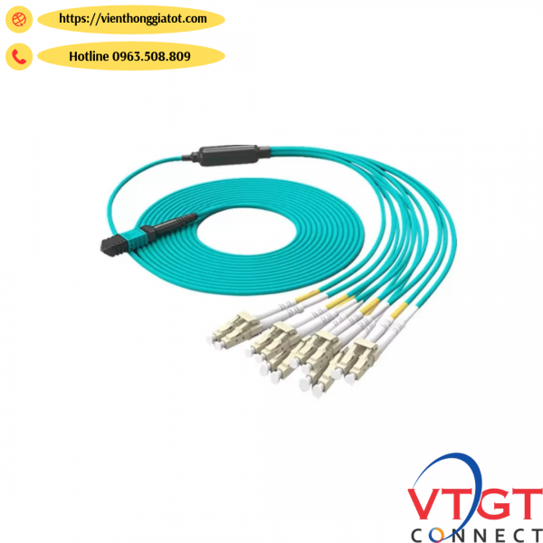 Dây nhảy quang MPO-LC/UPC PathCord MPO-LC/UPC, OM3 ,12Core , Method B,3M, LSZH 