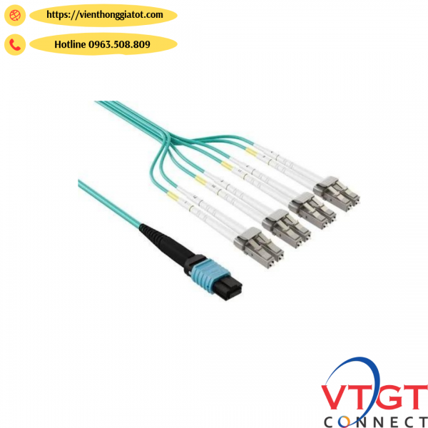 Dây nhảy quang MPO-LC/UPC PathCord MPO-LC/UPC, OM4 ,8Core , Method B,3M, LSZH 