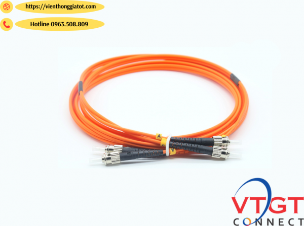 Dây nhảy quang multimode OM2 ST-ST dài 3m, 5m, 10M, 15M, 20m