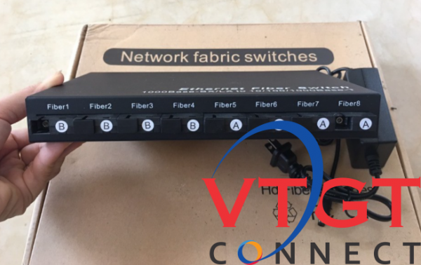 Switch 8 cổng quang SC + 2 cổng LAN 10/100/1000M