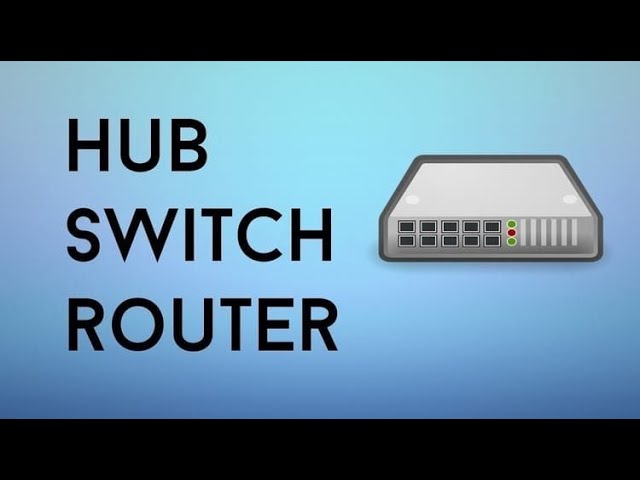 Sự khác nhau giữa Hub, Switch và Router 